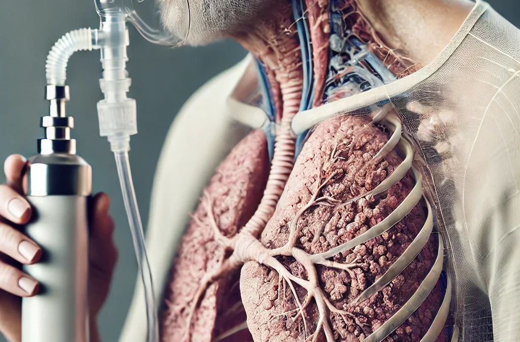 Paciente con cáncer de pulmón